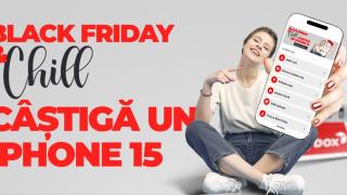 Câştigă un iPhone 15 la concursul Sameday de Black Friday