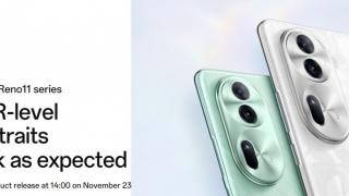 OPPO Reno11 se lansează oficial pe data de 23 noiembrie și promite captură Portrait la nivel de SLR