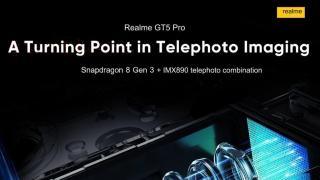realme GT5 Pro va oferi o cameră telephoto periscop Sony IMX890 cu zoom digital 120x