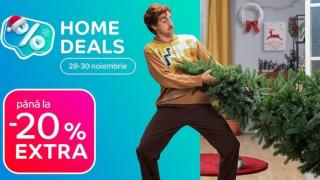 eMAG dă startul Home Deals, campanie ce ne aduce 20% extra-discount la produse pentru casă, decorațiuni, jucării și multe altele; Ce avem în ofertă?