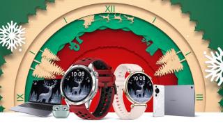 Huawei lansează o ediție de Crăciun pentru ceasul Watch GT 4, cu o curea roșie la pachet, UI tematic + căști cadou