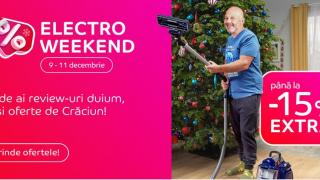 eMAG Electro Weekend revine în perioada 9 - 11 decembrie cu extra reduceri de Crăciun la televizoare, telefoane și multe alte cadouri