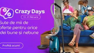 eMAG Crazy Days revine cu sute de mii de oferte în perioada 13 - 21 februarie; Ce produse vedetă am găsit?