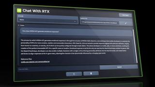 NVIDIA a anunțat „Chat With RTX”: Un chatbot AI care rulează local, pe PC-urile cu grafică RTX