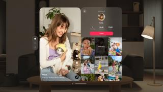 TikTok are de astăzi o aplicație dedicată pentru Apple Vision Pro
