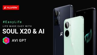 Allview Soul X20 a debutat! Are design elegant, display generos de 120Hz, baterie de 5000 mAh și asistent AI AVI GPT