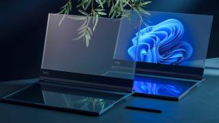 MWC 2024: Lenovo prezintă Project Crystal - Primul laptop cu ecran micro-LED transparent