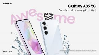 Samsung anunță lansarea lui Galaxy A35, smartphone ce are multe în comun cu A55, dar mai ieftin