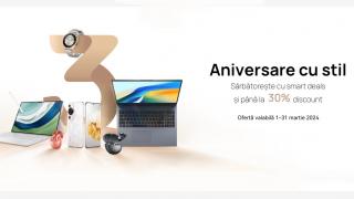 Peste 500 lei reducere la laptopuri HUAWEI şi oferte cu 30% reducere la aniversarea de 3 ani HUAWEI Store; Avem un cod special pentru voi!