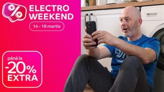 Campania Electro Weekend revine la eMAG pe final de săptămână cu smartphone-uri, tablete, televizoare, gadget-uri și electrocasnice cu până la 20% extra-discount