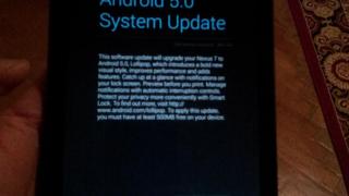 Nexus 7 (2013) primește În aceste momente actualizarea la Android 5.0 Lollipop