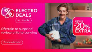 eMAG dă startul Electro Deals: Electrocasnice mari și mici cu până la 20% extra-discount în perioada 6-11 aprilie; Ce avem în ofertă?