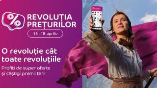 Start Revoluția Prețurilor pe eMAG! Comandă astăzi produsele dorite și poți câștiga telefoane Galaxy S24 Ultra, televizoare OLED și multe alte premii