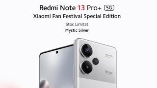 Redmi Note 13 Pro+ 5G vine acum pe varianta Mystic Silver și avem lansarea locală marcată de un concurs The Color Run