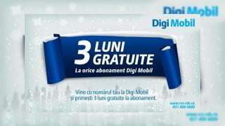 3 luni de gratuitate la abonamentele Digi Mobil, cea mai nouă ofertă de Moșu'