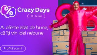 A început Crazy Days la eMAG cu oferte speciale la mii de produse în perioada 14-16 mai! Ce îți cumperi?