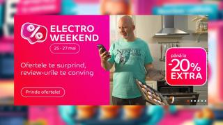 Profită de Electro Weekend la eMAG cu până la 20% extra reducere în perioada 25-27 mai