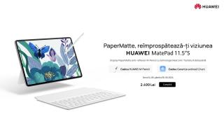 Tableta HUAWEI MatePad 11.5 S cu ecran mat este disponibilă de astăzi în România, cu stylus cadou și garanție extinsă