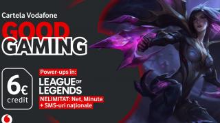 Vodafone România lansează o cartelă de gaming, cu beneficii în League of Legends: Cartela GoodGaming