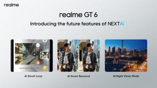 realme GT 6 primeşte teasere pentru Night Vision şi Smart Removal, funcţii cu AI