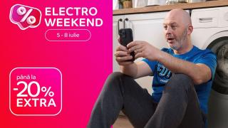 Electro Weekend revine la eMAG în perioada 5-8 iulie cu reduceri extra de până la 20% la smartphone-uri, TV-uri, electrocasnice mari și mici; Ce avem în ofertă?