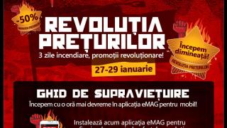 eMAG pregătește Revoluția Prețurilor pentru ziua de mâine; reduceri incendiare timp de 3 zile
