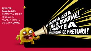 Altex dă startul reducerilor din campania “Noaptea devoratorilor de prețuri†În această seară după ora 20:00