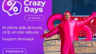 Ofertele Crazy Days de la eMAG încep mâine! Reduceri masive și plată în rate până pe 25 iulie