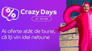Alertă de oferte pe eMAG! Campania Crazy Days are loc în perioada 23-25 iulie și îți aduce reduceri pentru toate produsele favorite