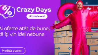 Crazy Days eMAG se încheie astăzi; ultimele ore de reduceri