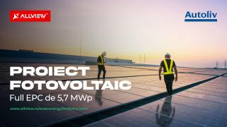 Allview Solar Energy a semnat contractul cu Autoliv România, urmând să implementeze un proiect fotovoltaic important de 5.7 MWp