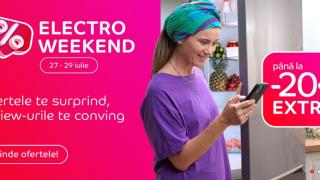 Electro Weekend revine pe eMAG în perioada 27-29 iulie, cu extra reduceri de până la 20% la produsele tale favorite