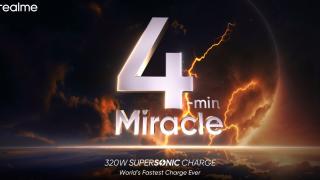 realme dezvăluie încărcarea la 320W SuperSonic Charge: alimentare a bateriei în sub 5 minute + baterie pliată