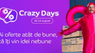 A început Crazy Days pe eMAG cu oferte pentru toate produsele tale favorite + 12 rate cu dobândă 0.99% în MyWallet