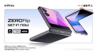 Infinix Zero Flip se lasă admirat în imagini oficiale, pliabil flip cu ecran extern la nivelul lui MOTO RAZR 50 Ultra