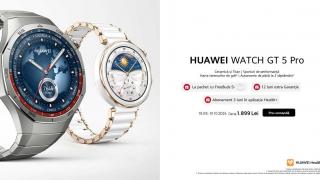 HUAWEI GT 5 și GT 5 Pro au debutat: Smartwatch-uri fabricate din ceramică și titan cu autonomie de până la 2 săptămâni, disponibile de azi în România