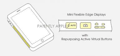 Apple primeşte brevetul pentru ecrane flexibile cu margini laterale ce pot deveni butoane virtuale