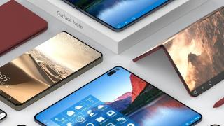 Microsoft revine la telefoane pliabile, cu un model care se îndoaie şi în faţă şi în spate! Mai ţineţi minte Surface Duo?