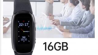 Această brățară smart are funcție de reportofon și 16 GB stocare; Acum cu 49% reducere pe TomTop