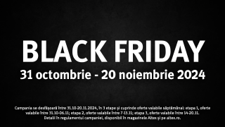 ALTEX dă startul campaniei de Black Friday pe 31 octombrie, ce se desfășoară în trei etape; Iată ce reduceri ne așteaptă