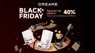 Produsele Dreame primesc până la 40% discount de Black Friday la eMAG; Ce aspirator alegem?