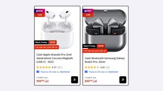 Apple AirPods Pro 2 sau Samsung Galaxy Buds3 Pro? Alege modelul favorit din eMAG Black Friday