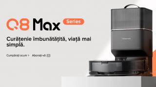Black Friday 2024 aduce Roborock Q8 Max+ la un preț avantajos; aspiratorul inteligent cu stație de golire automată