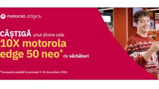 Câştigă un Motorola Edge 50 Neo, în culori festive de la Altex; Iată cum!