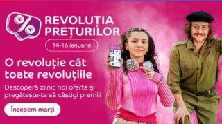A început Revoluția Prețurilor; Reduceri mari și premii atractive în perioada 14-16 ianuarie la eMAG