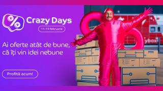 Crazy Days revine la eMAG! Oferte la mii de produse în perioada 11-19 februarie 2025