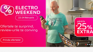 Ultimul weekend din luna februarie nu aduce doar temperaturi negative, ci și reduceri mari pe eMAG în Electro Weekend (extra discount)