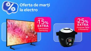 Oferta de marţi la eMAG, la electronice: aparate de aer condiţionat, boxe, căşti şi TV-uri cu reducere extra