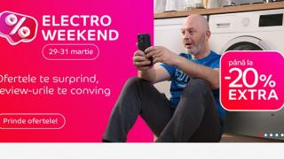 Ultimul weekend din luna martie vine cu extra reduceri la eMAG! Iată ce promoții avem în campania Electro Weekend (29-31 martie)