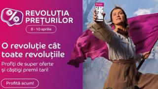 Revoluția Prețurilor revine pe eMAG cu sute de produse la prețuri mai bune; Trei zile de oferte, plata în 30 de zile prin MyWallet și înscriere automată la tombolă
